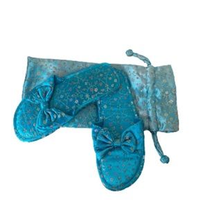 💛 Fabric Slippers With Top Bow & Storage / Dust Bag